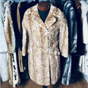 A.J. Dittman Furriers (Chicago) Vintage 3/4 Length Double Breasted Mink Fur Coat